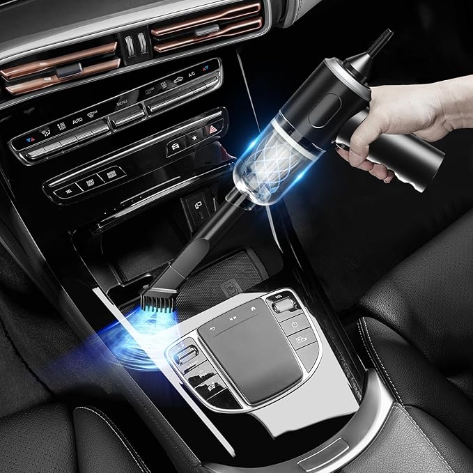 2 in 1 Vacuum Cleaner-Handheld Vacuum Car Cleaner Air Duster Wireless Rechargeable Home